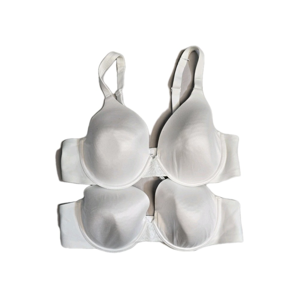 Bali Bra White Underwire  42 C lightly Lined‎ 3468 Lot Of 2